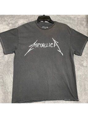 Metallica T-Shirt Mens Medium Charcoal Gray And Justice For All Band Tee 2023